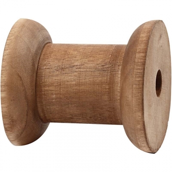 Dřevěná špulka, výška: 50 mm, 1 ks 