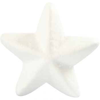 Polystyrenová hvězda. Výška 6,5 cm. 