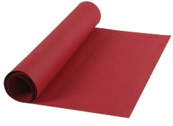 498946 Umělý kožený papír, Š: 49 cm, 350 g / m2, červený, 1m 